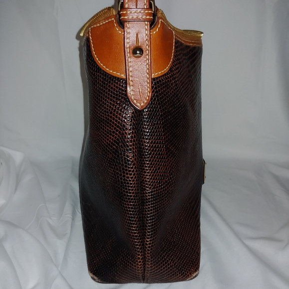 💜 Dooney & Bourke Lizard Embossed Hobo - Picture 10 of 16